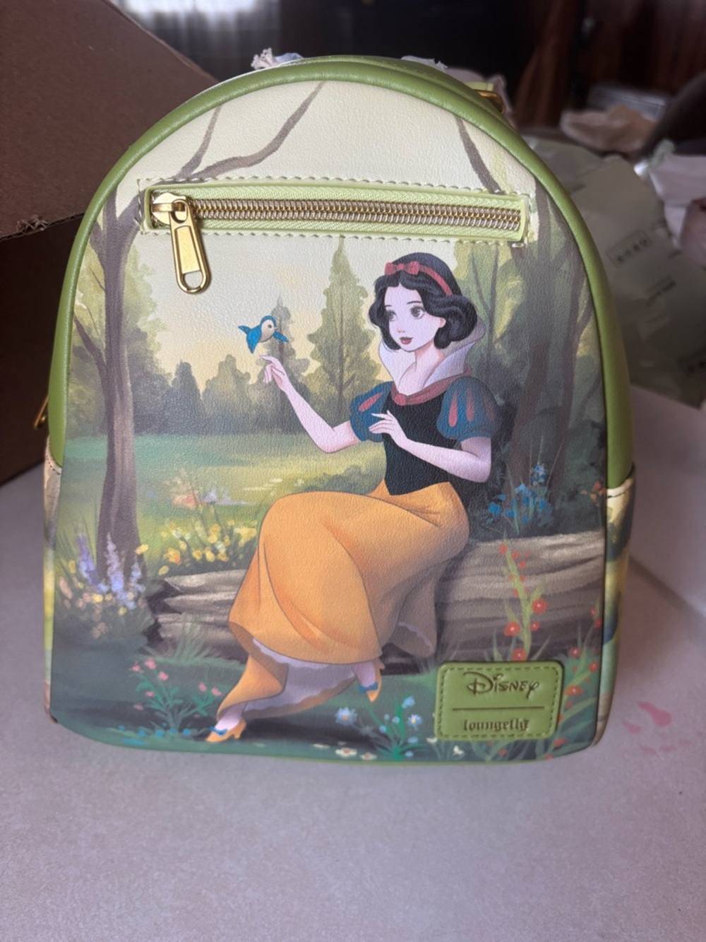 Loungefly Disney Snow White Mini Backpack - Green, Yellow, Cream